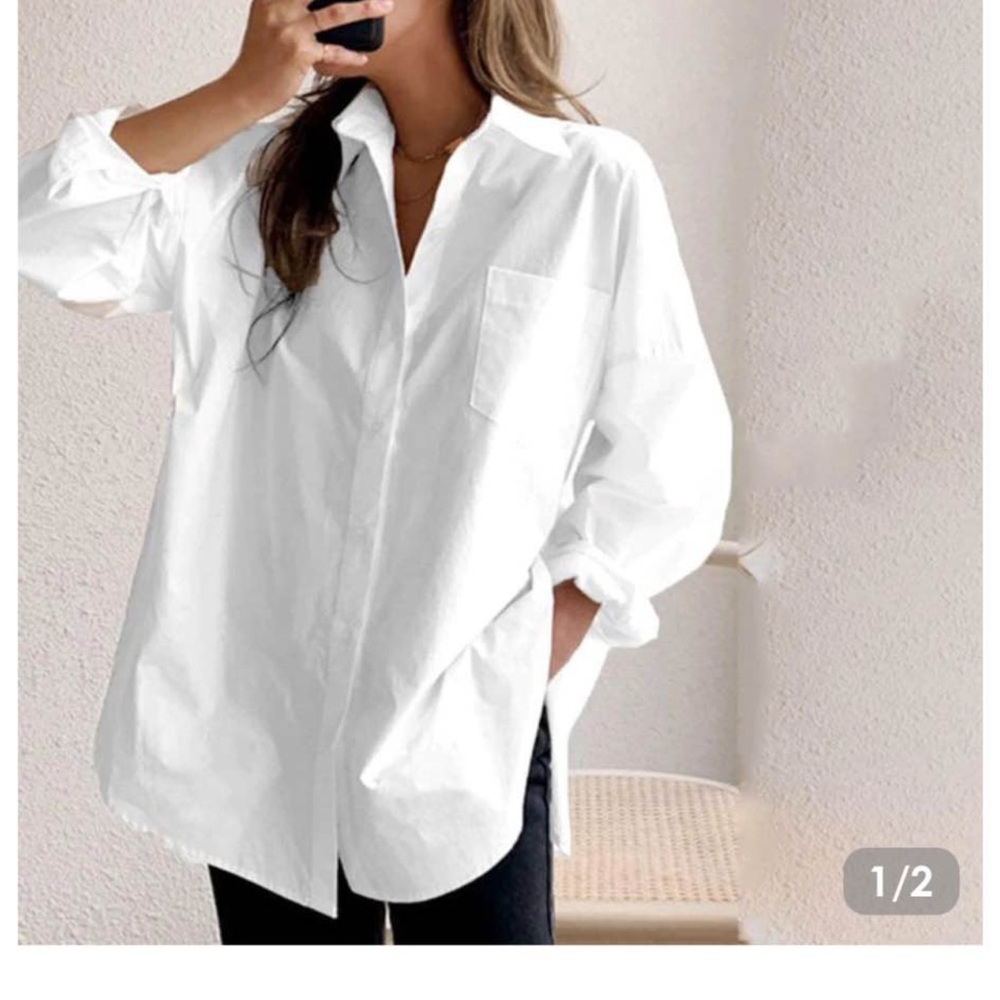 White long sleeve blouse